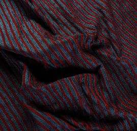 Žinylková látka vzor proužků široké modročervená