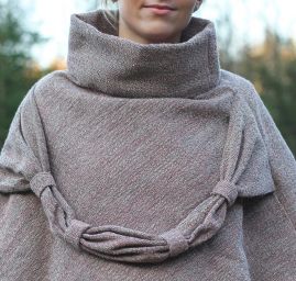 Kostýmová látka Art Fabrics melír starorůžová tenká