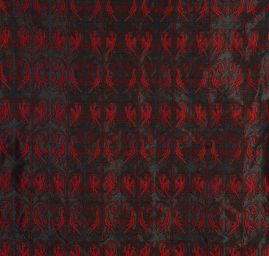 Replika historické tkaniny Arras malinová/šedostříbrná