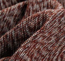 Kostýmová látka Art Fabrics tvíd moaré hnědobílá