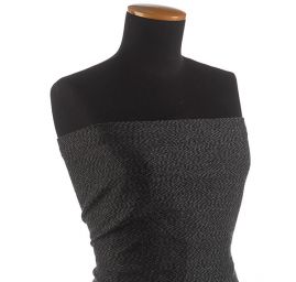 Kostýmová látka Art Fabrics tvíd moaré antracit