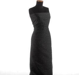 Kostýmová látka Art Fabrics tvíd moaré antracit