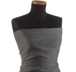 Kostýmová látka Art Fabrics tvíd moaré sivý melír
