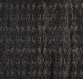 Replika historické tkaniny Arras hnědošedá/tm. šedá