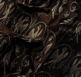 Replika historické tkaniny Arras béžová/hnědá