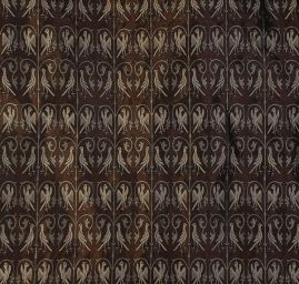 Replika historické tkaniny Arras béžová/hnědá