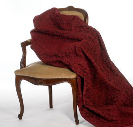 Replika historickej látky Art Fabrics Rozálie vínová