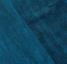 Viskoza len látka rybí kost Art Fabrics modročerná II.jakost