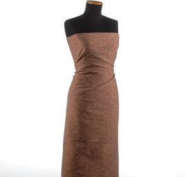 Kostýmová látka vzor rybí kost Art Fabrics hnědá