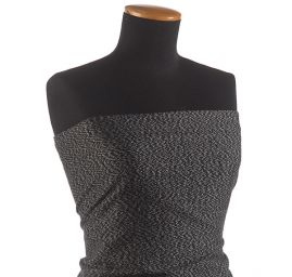 Tvíd obojstranný moaré Art Fabrics čiernobiely