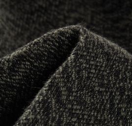 Tvíd oboustranný moaré Art Fabrics khaki/černý