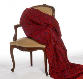 Replika historickej látky Art Fabrics Rozálie červená
