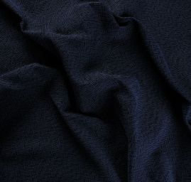 Kostýmová látka vzor rybí kost Art Fabrics modrá