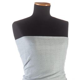 Kostýmová látka vzor rybia kosť Art Fabrics sv. modrá