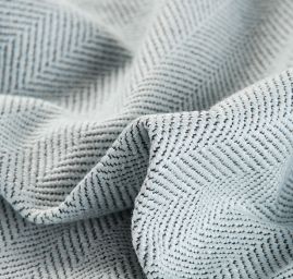 Kostýmová látka vzor rybí kost Art Fabrics sv. modrá