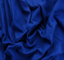 Kostýmová látka vzor rybí kost Art Fabrics tm. modrá