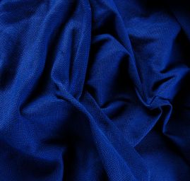 Kostýmová látka vzor rybí kost Art Fabrics tm. modrá