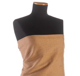 Kostýmová látka vzor rybia kosť Art Fabrics hrdzavohnedé