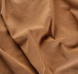Kostýmová látka vzor rybia kosť Art Fabrics hrdzavohnedé