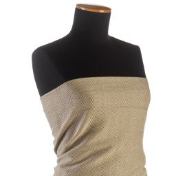 Kostýmová látka vzor rybí kost Art Fabrics smetanová