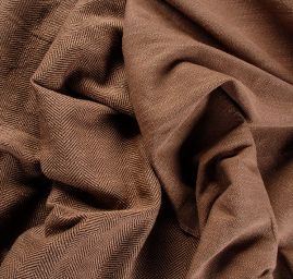 Kostýmová látka bavlna směs Art Fabrics hnědá