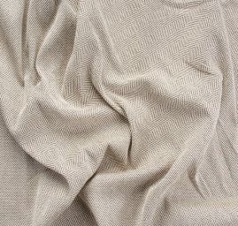 Kostýmová látka vzor rybí kost Art Fabrics smetanová