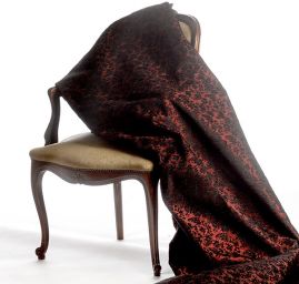 Replika historickej látky Art Fabrics Rozálie vínová