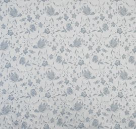 Primavera žakár květy Art Fabrics modrá