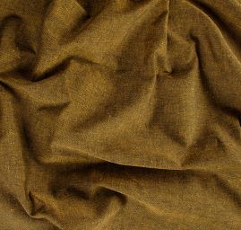 Len Art Fabrics bavlna směs okrová
