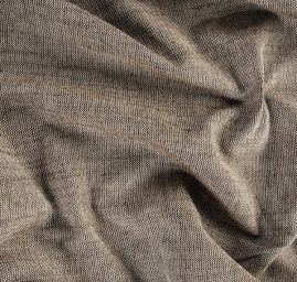 Len Art Fabrics bavlna směs hnědá/režná