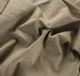 Len Art Fabrics bavlna směs khaki režná