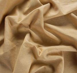 Len Art Fabrics bavlna směs okrová režná