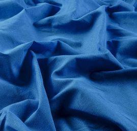 Len Art Fabrics len světlý sytě modrý