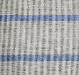 Len Art Fabrics organtýn proužky modrá bílá