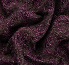 Kostýmová látka Art Fabrics girlandy fialová