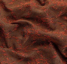 Kostýmová látka Art Fabrics girlandy měděná