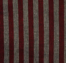 Len Art Fabrics pruhy úzké červenošedé