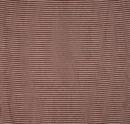 Len Art Fabrics pruhy úzké červenošedé
