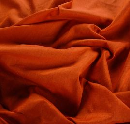 Len Art Fabrics šanžán skořicové barvy