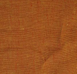 Len Art Fabrics šanžán rezavožluté barvy