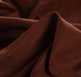 Len Art Fabrics čokoládově hnědé barvy