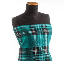 Kostýmová látka Art Fabrics Tartan petrol