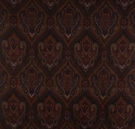 Žakár Art Fabrics Paisley orient len fialovočerný