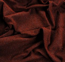 Kostýmová látka Art Fabrics rybí kost rezavohnědá