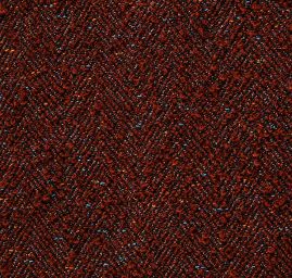 Kostýmová látka Art Fabrics rybí kost rezavohnědá