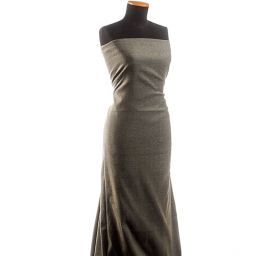 Kostýmová látka Art Fabrics rybí kost zelenošedá