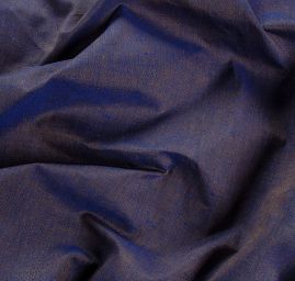 Len Art Fabrics šanžán hnědomodrý