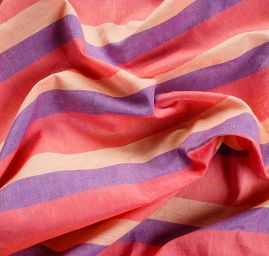 Len Art Fabrics barevné pruhy