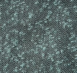 Kostýmová látka Art Fabrics rybí kost nopek tyrkysová