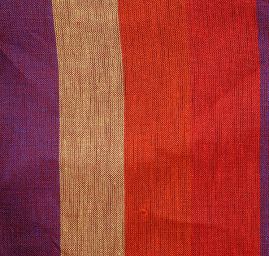 Len Art Fabrics široké barevné pruhy